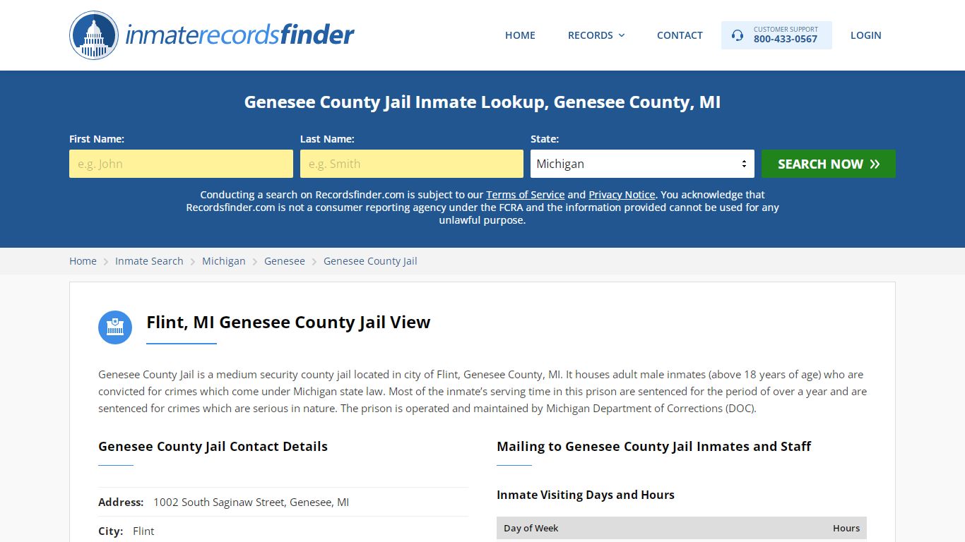 Genesee County Jail Roster & Inmate Search, Genesee County ...